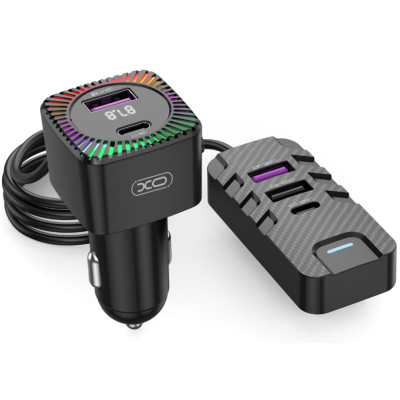 Modulator FM Bluetooth CSII cu 2 x USB C si 3 x USB A Modulator FM Bluetooth CSII cu 2 x USB C si 3 x USB A