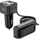 Modulator FM Bluetooth CSII cu 2 x USB C si 3 x USB A Modulator FM Bluetooth CSII cu 2 x USB C si 3 x USB A