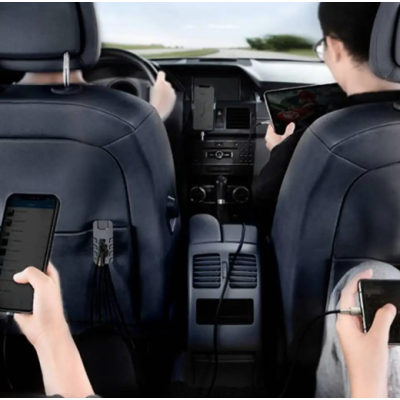 Modulator FM Bluetooth CSII cu 2 x USB C si 3 x USB A Modulator FM Bluetooth CSII cu 2 x USB C si 3 x USB A