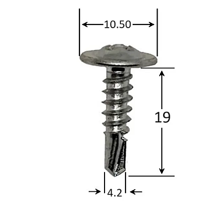 Cutie 1 KG Suruburi Autoforante Cap Plat 4.2 x 19mm