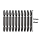 Set 10 Biti de impact cu 2 capete 65mm prindere 1/4 hexagonal