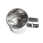Cana cu sita pentru cernut faina,zahar pudra inox 250 gr Cana cu sita pentru cernut faina,zahar pudra inox 250 gr