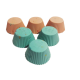 Set 6 forme din silicon pentru prajituri si briose imprimeu confettii Set 6 forme din silicon pentru prajituri si briose imprimeu confettii