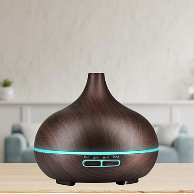 Umidificator de Aer 300ml LED DARK WOOD Difuzor