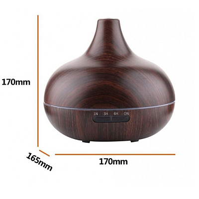 Umidificator de Aer 300ml LED DARK WOOD Difuzor