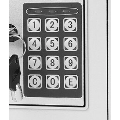 Seif digital incapator dimensiuni 17 x 22,8 x 17 cm GRI Seif digital incapator dimensiuni 17 x 22,8 x 17 cm GRI