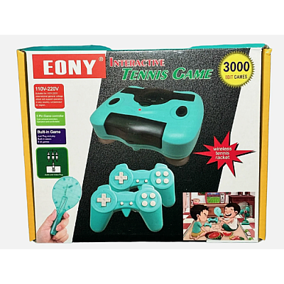 Consola EONY cu 3000 de jocuri incorporate cu racheta de tenis si intrare USB alimentare la retea