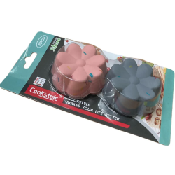 Set 6 forme din siliconin forma de floare pentru briose Set 6 forme din siliconin forma de floare pentru briose
