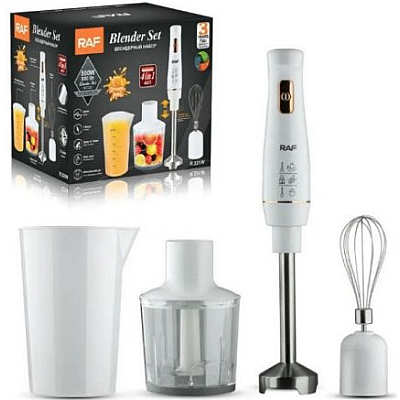 Blender electric universal pentru bucatarie 4in1 RAF R 331W putere 800 W