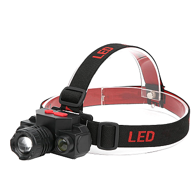 Lanterna de cap KX 1805 cu 3 faze iluminare 180 lm incarcare USB