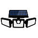 Lampa Solara Tripla cu Panou Solar Incorporat 74 LED SMD Reglabila 360 grade FL 1725A