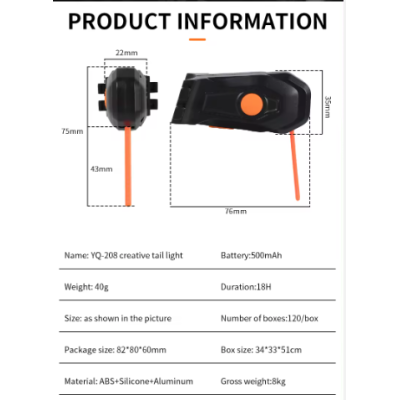 Stop spate pentru bicicleta 8821 cu LED ROSU Stop spate pentru bicicleta 8821 cu LED ROSU