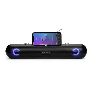 Boxa portabila HF F3 cu incarcare solara si Bluetooth USB TF AUX Radio