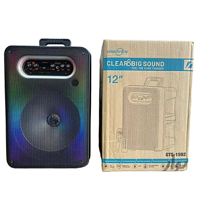 Boxa portabila GTS 1592 cu Bluetooth si Microfon 12 inch