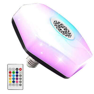 Bec smart XY 730 cu difuzor telecomanda conectare Bluetooth 12 culori LED