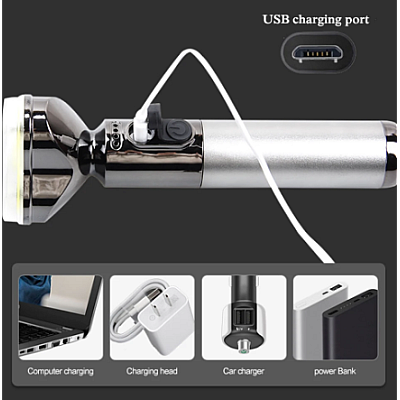 Lanterna de mana ultra-luminoasa XPG + COB 1200Mah