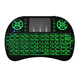 Tastatura Mini Wireless Q K07 cu Touchpad 2.4 GHz Iluminare RGB 7 Culori 