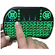 Tastatura Mini Wireless Q K07 cu Touchpad 2.4 GHz Iluminare RGB 7 Culori