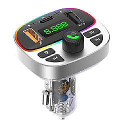 Modulator auto cu LED RGB BT FM Handsfree USB Andowl Q C668