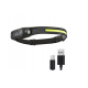 Lanterna frontala de cap LED USB AS 51737 Negru Lanterna frontala de cap LED USB AS 51737 Negru