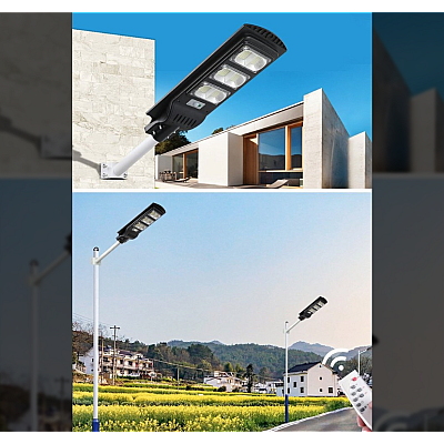 Lampa Stradala Jortan 80W cu Panou Solar Incorporat IP66