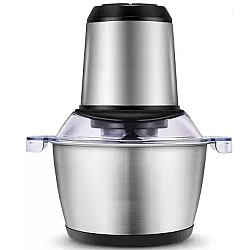 Tocator Electric Multifunctional Q JR842 650W cu 2 Viteze din Inox pentru Carne Fructe si Legume Capacitate 3L