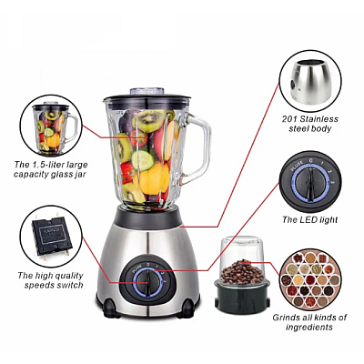 Blender multifunctional Andowl Q FR60 putere 1000W 2in1 3 Viteze 