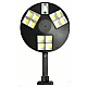 Lampa solara LED stradala A53 61 rotunda cu 4 casete