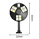 Lampa solara LED stradala A53 61 rotunda cu 4 casete