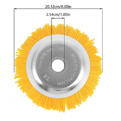 Disc tip perie galbena pentru motocoasa