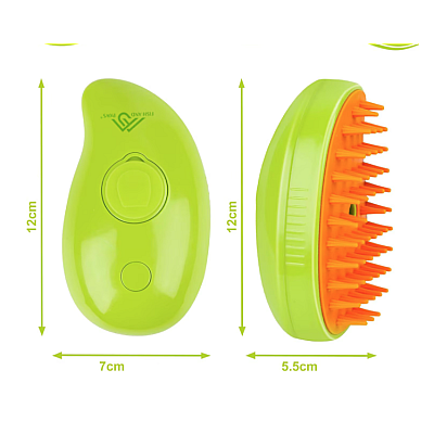 Perie 3 in 1 multifunctionala pentru animale de companie cu aburi pulverizare si dozator incorporat