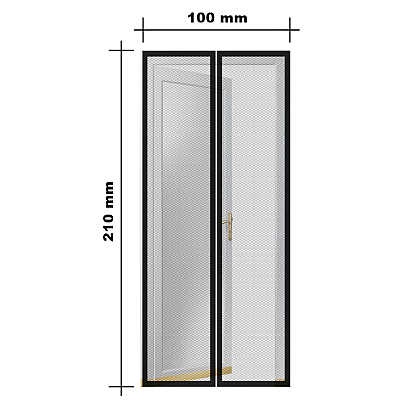 Plasa Anti Insecte pentru usi imprimeu Fluturi inchidere magnetica 100x210 cm