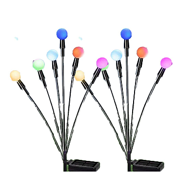 Set 2 lampi solare model LICURICI 6 Led multicolor