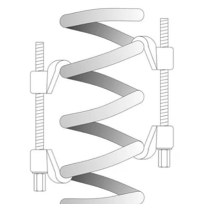 Set 2 Prese pentru demontare arcuri suspensie auto lungime 380mm