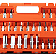 Trusa chei tubulare si biti 53 piese clicket 1/4 negru/portocaliu