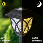 Set 6 lampi solare pentru gradina tip felinar negre Set 6 lampi solare pentru gradina tip felinar negre