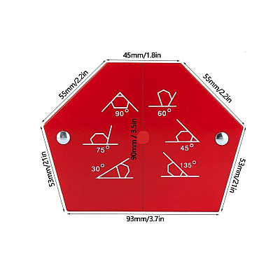 Vinclu magnetic pentru sudura cu 6 unghiuri 4 toli