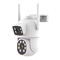 Camera de supraveghere cu lentila duala de 4MP x 2 WIFI 2.4GHZ Audio bidirectionala