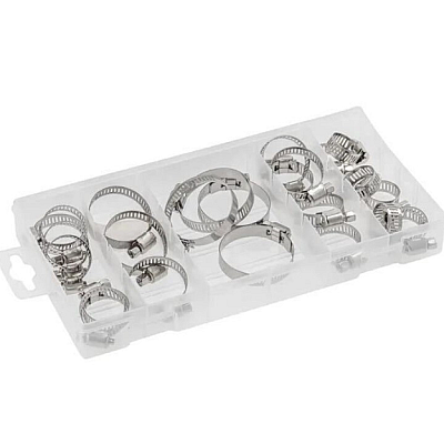 Set 50 Coliere metalice pentru furtun de la 10 la 16mm TORK