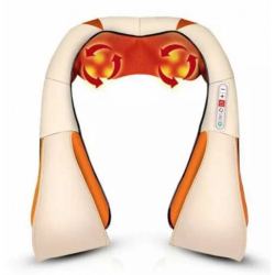 Aparat de Masaj Gat Umeri Spate Cervical Lombar Role 3D Infrarosu 24W Bej Aparat de Masaj Gat Umeri Spate Cervical Lombar Role 3D Infrarosu 24W Bej