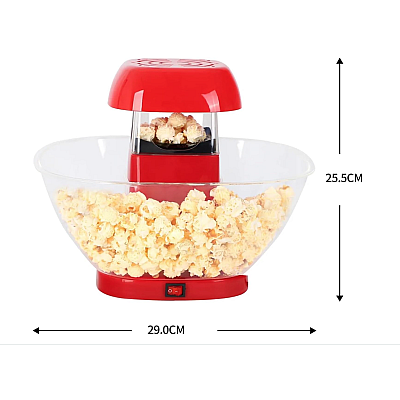 Aparat de facut popcorn cu bol pentru floricele 1200 W