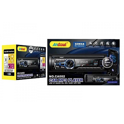 Player auto MP3 Andowl CA002 radio BT USB AUX FM