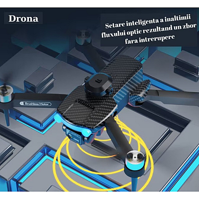 Drona profesionala GST08 filmare 4K HD fotografiaza si inregistreaza pozitii fixe si in miscare