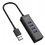 Hub cu 4 Porturi USB 3.0 de 5 Gbps LED Indicator Compact Q 303