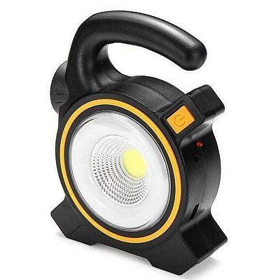 Lampa de lucru 2 IN 1 COB JY 819A LED 10W Incarcare solara USB power bank Negru