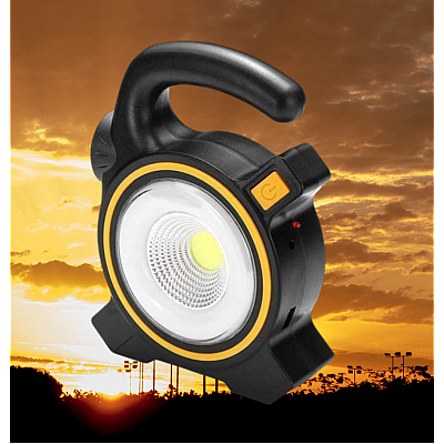 Lampa de lucru 2 IN 1 COB JY 819A LED 10W Incarcare solara USB power bank Negru