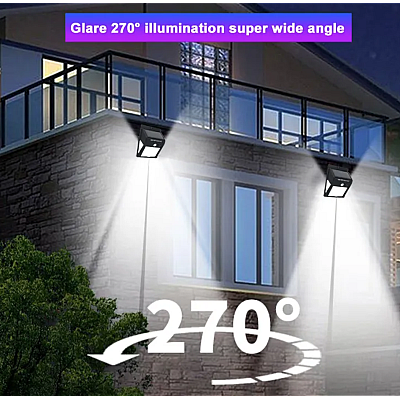 Lampa solara de perete cu leduri laterale lupa si senzor de miscare si lumina CL 2566A