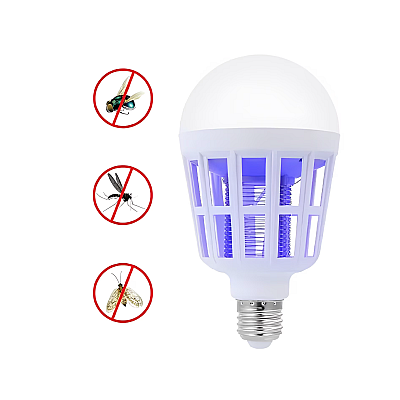 Bec LED Anti Insecte cu lumina alba naturala puternica 15W E27 OF