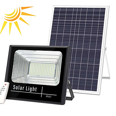 Kit Proiector Led cu panou solar 200W si telecomanda 571 LED