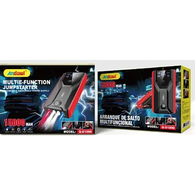 Started auto Jump Starter si Powerbank Andowl 15000mAh Q D1090 Negru Rosu